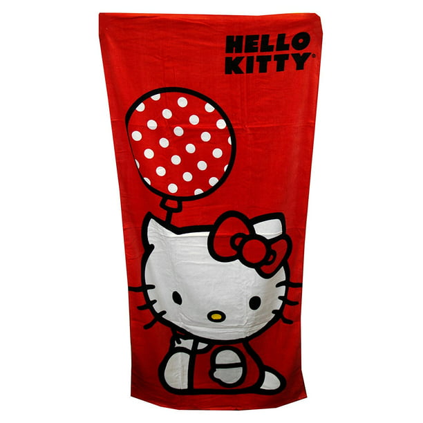 Hello Kitty Cotton Beach Pool Towels Bath Towel Water Absorbent Multi-Purpose 